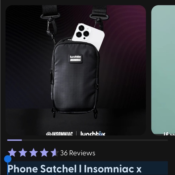 Phone Satchel l Insomniac x Lunchbox - Picture 1 of 14